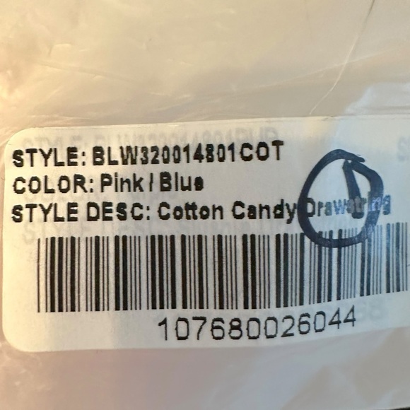 Boys Lie Cotton Candy Tie Dye Drawstring Bag New with Sticker Angel California - Picture 5 of 6